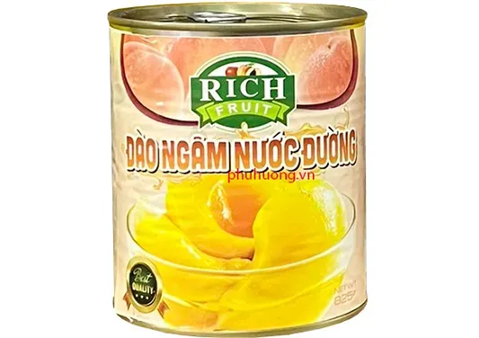 Đào ngâm Rich 820g