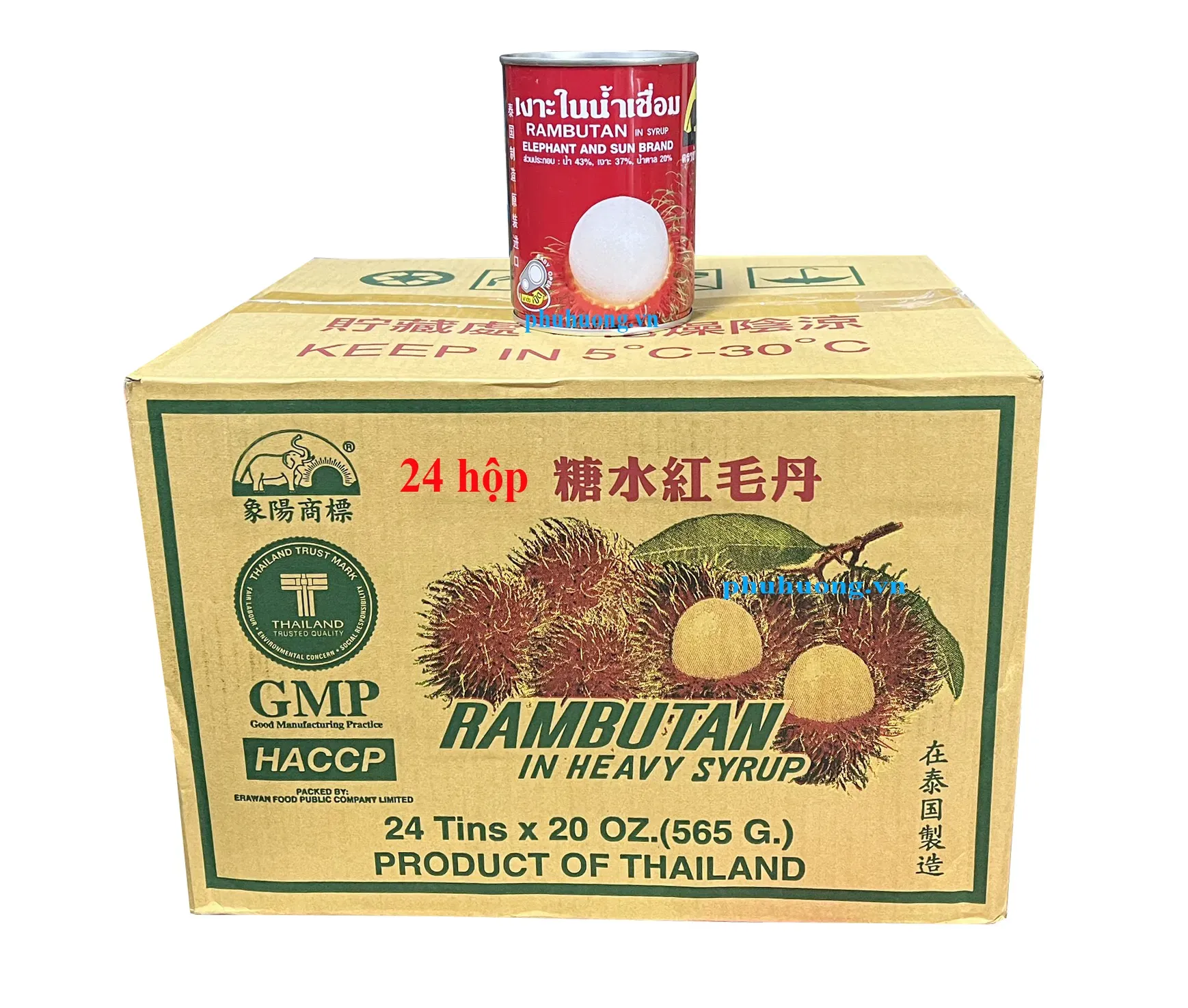 Chôm chôm đóng hộp TL - thùng*24