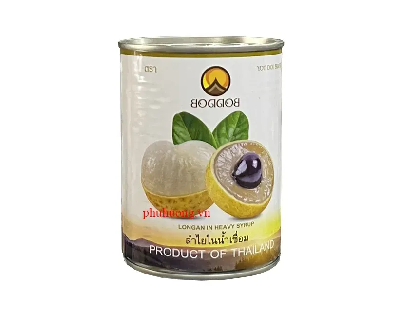 Nhãn Ngâm Thái Bodu 565g - 1 lon