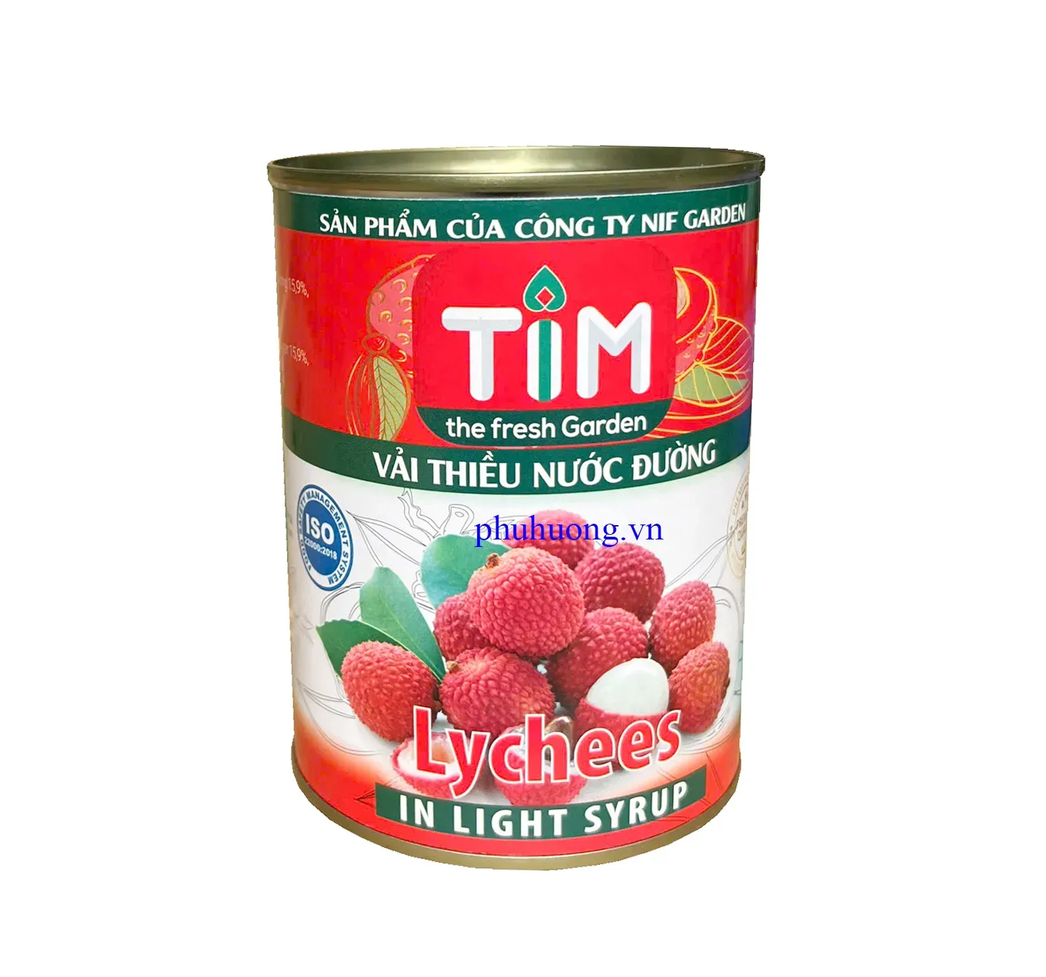 Vải ngâm nước đường Tim 560g (vải thiều)
