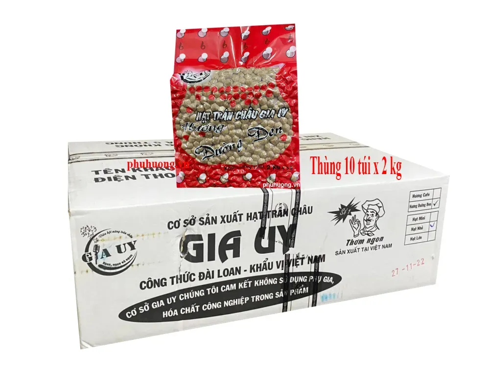 Gia UY đen hương đường đen 2kg - Thùng 10 túi