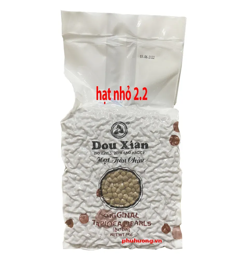 Trân châu đen 3kg Dou xian - hạt nhỏ 2.2